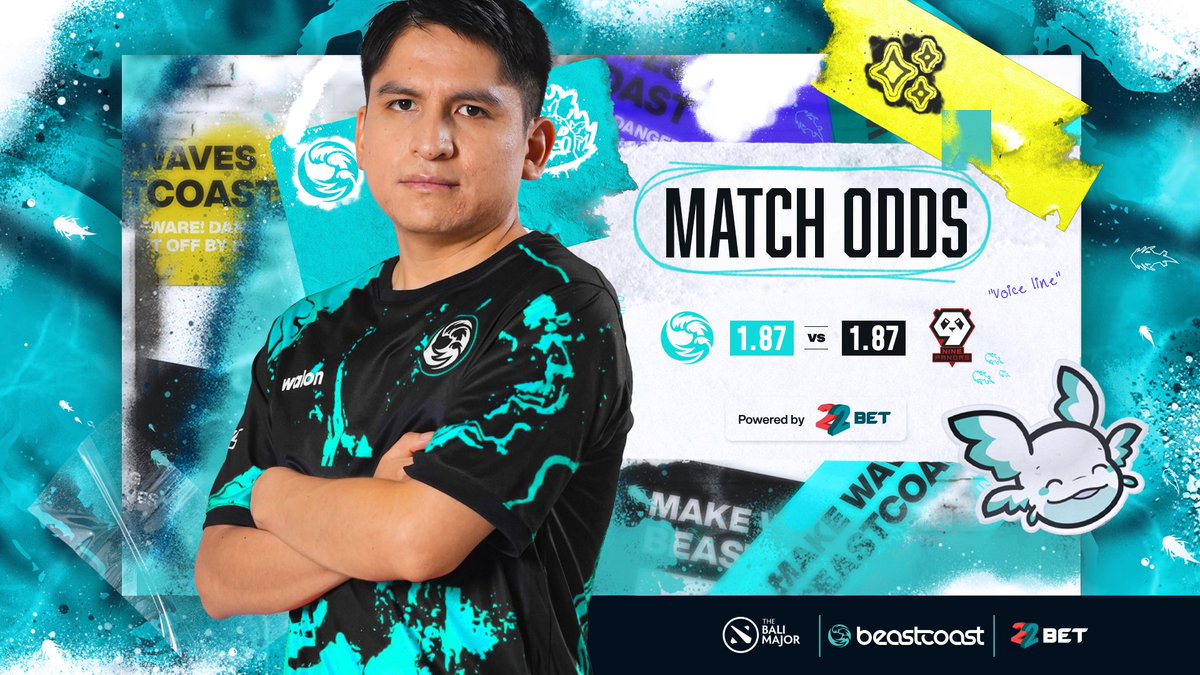 beastcoast's tweet photo. The fight for top 6 starts here
Going LIVE vs @9pandasgg
#BCDota #MakeWaves #BaliMajor https://t.co/YknQlWueyL