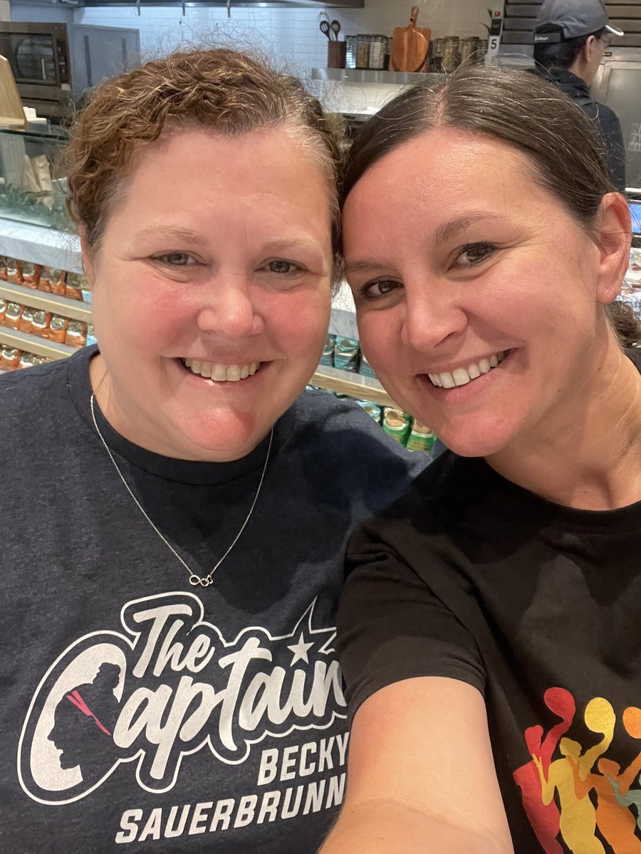 On our way to <a href="/FIFAWomensWorl3/">FIFA Women's World Cup</a>. Wishing <a href="/beckysauerbrunn/">Becky Sauerbrunn</a> would be there, but at least I got a compliment on my shirt representing her. ❤️ <a href="/ThornsFC/">Portland Thorns FC</a>