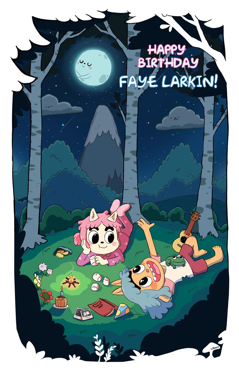 A small gift for Faye Larkin (who voices Mildred in Summer Camp Island) for your birthday. Wishing you a year full of happiness and good fortune.
#SummerCampIsland by <a href="/juliapott/">Julia Pott</a>