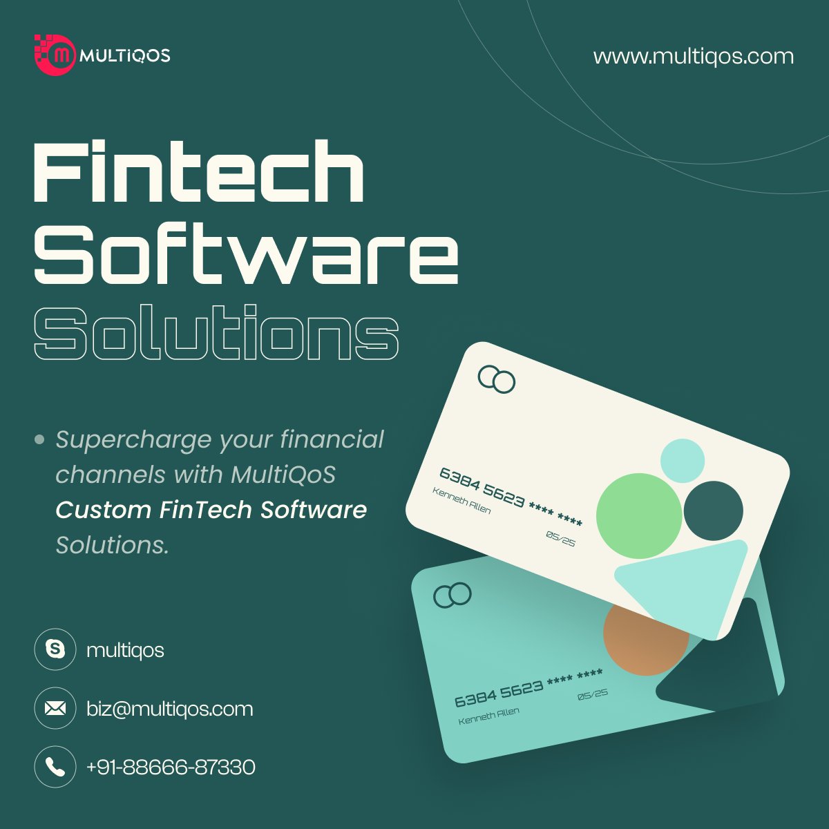 Transform your financial business with #MultiQoS #fintech #softwaredevelopment. 

Save time, grow your market reach, and offer exceptional banking experiences. 💻🚀

bit.ly/3ICws7W

#FintechSoftware #FintechSolutions #FinancialSoftware #FintechIndustry #HireDevelopers