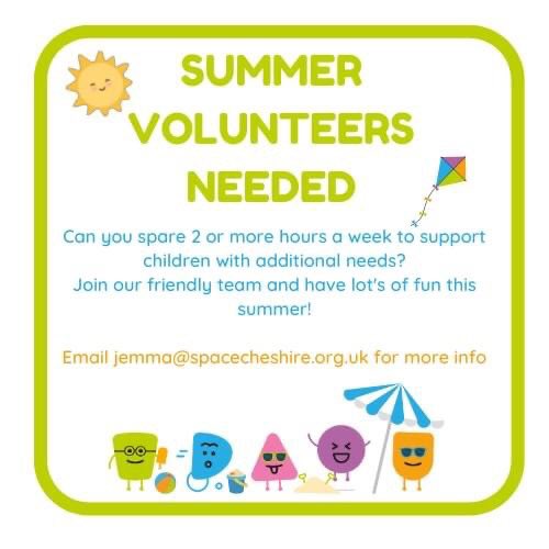 ☀️ Could you spare a few hours a week to have fun with children? 
☀️Are you a school leaver looking for some experience over the summer? 
☀️Or a student back in Chester over the holidays? 

For more info complete this form (CV not necessary)
airtable.com/shrqGhEuXhQr0h…