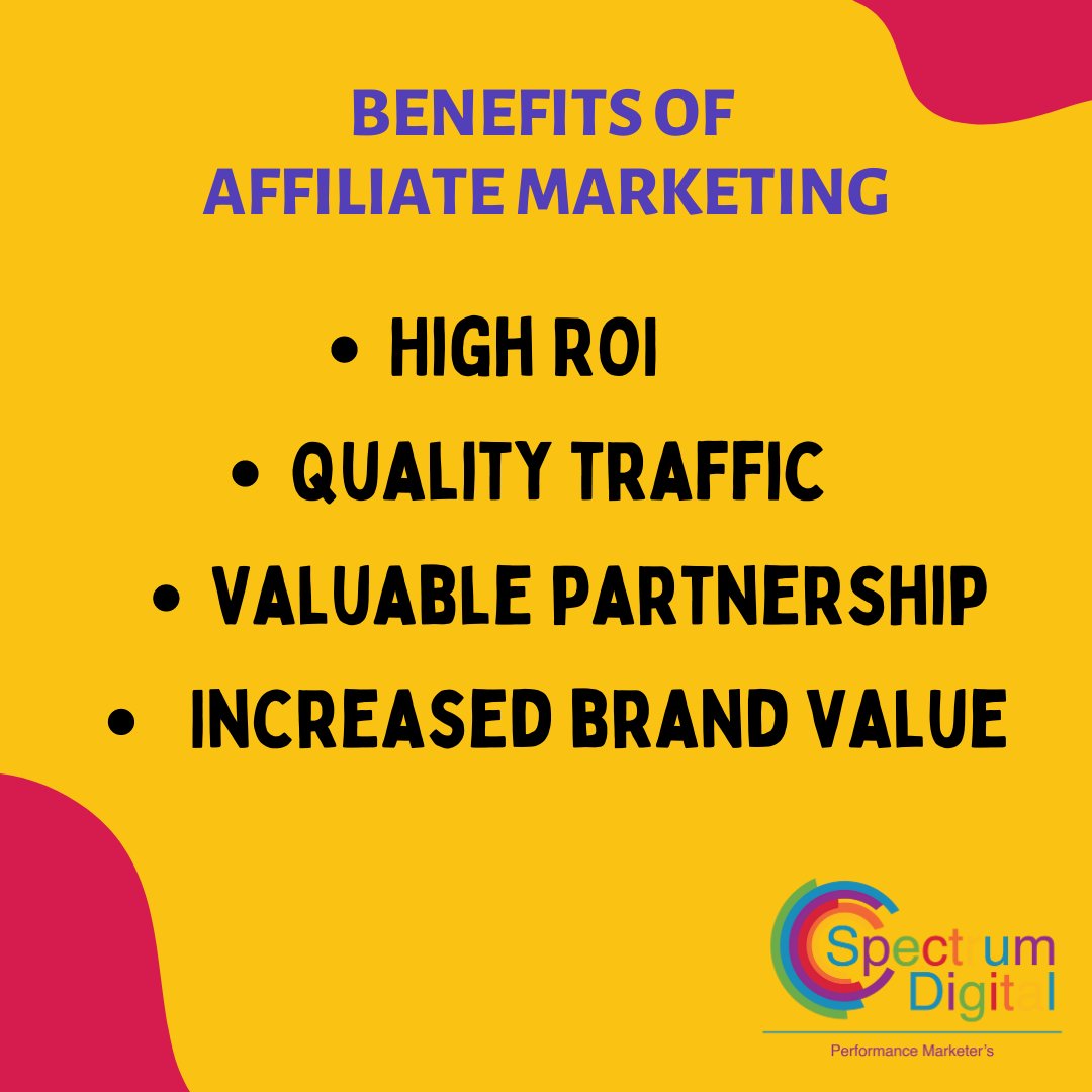 Spectrum_Digit's tweet photo. Get quality traffic to your website through affiliate marketing...Let's connect with us✌ #spectrumdigital
.
.
#digitalagency #affiliates #affiliatemarketing #leadsgeneration #leadconversion #campaigns #likes #viralposts #share #marketer #teamspectrum https://t.co/TsL1pZrOR0