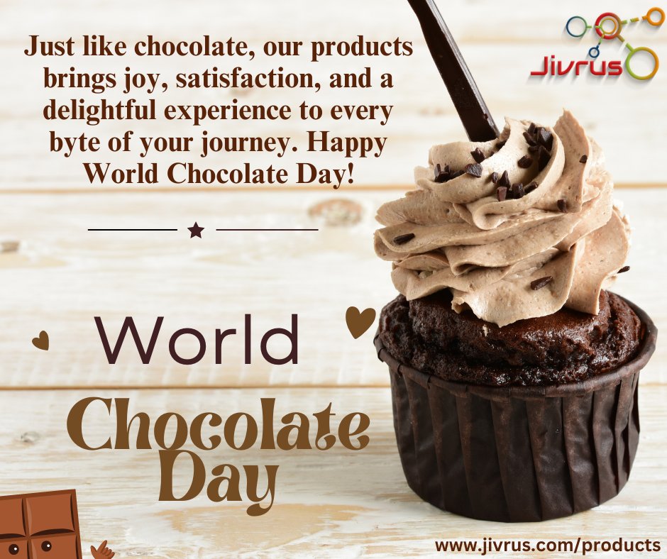 jivrus's tweet photo. #ChocolateDay #ChocolateLove #Chocoholic #JivrusProducts #JivrusTechnologies #FormDirector #FormPresenter #FormBuilder #FillableDocument #SheetDirector #DatabaseBrowser #MapMySheet https://t.co/emY03V1veo