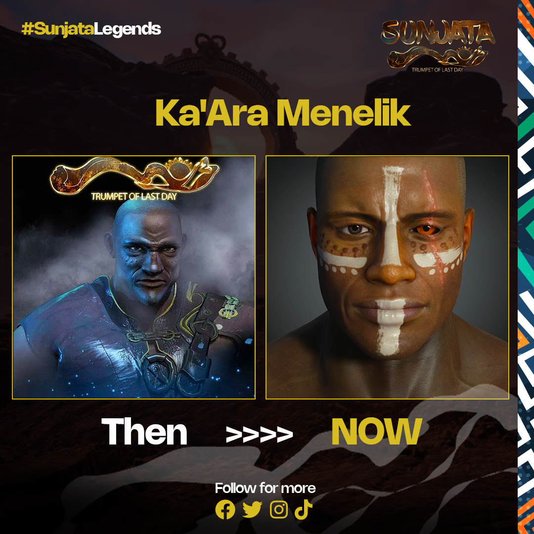 Sunjatathegame's tweet photo. Over the past 7 years, our team has gone through numerous ideas and iterations to perfect the game. Take a look at the evolution of Ka'Ara Menelik then & now.
#Sunjata #ComingSoon #GameArt #GameDesign #AfricanFantasy #BlackArt #MadeInAfrica #AfricanMythology #gamedevelopment https://t.co/kw3J8P4TKV