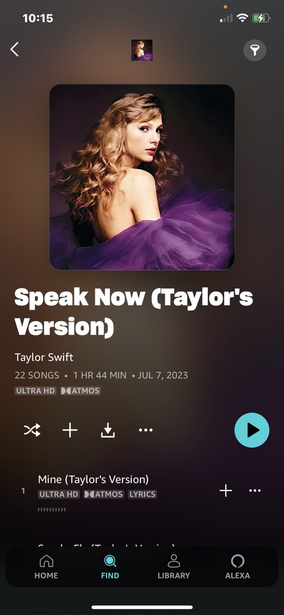 hufflepuffmeli's tweet photo. It’s happening! 💜✨ #SpeakNowTaylorsVersion https://t.co/A8iN6pBzFb