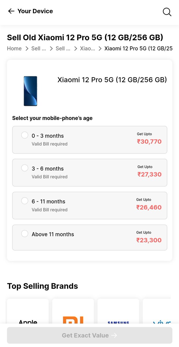 prasylum's tweet photo. @hawkeye @XiaomiIndia 9/10:
Another funny observation: check the resale value of the phone. 
#Xiaomi12Pro
#Mi11Ultra
#XiaomiIndiaScam
#XiaomiMasterClass
#XiaomiAcademy
#XiaomiStudios
#XiaomiStore7thAnniversary
#LiveVividLetsVibe
#MakeNightsVivid
#XiaomiFanFestival2023
#PlaytheBeat
#XiaomiValentines https://t.co/CBso8G9jPD