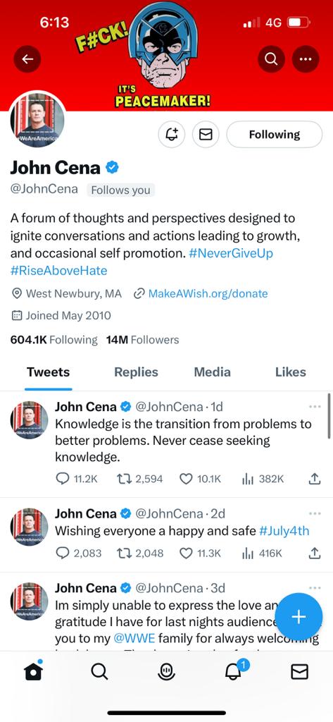brochilllllll's tweet photo. @JohnCena follows my @KingsC61193 alt account , bruh https://t.co/UByMjFxhQG