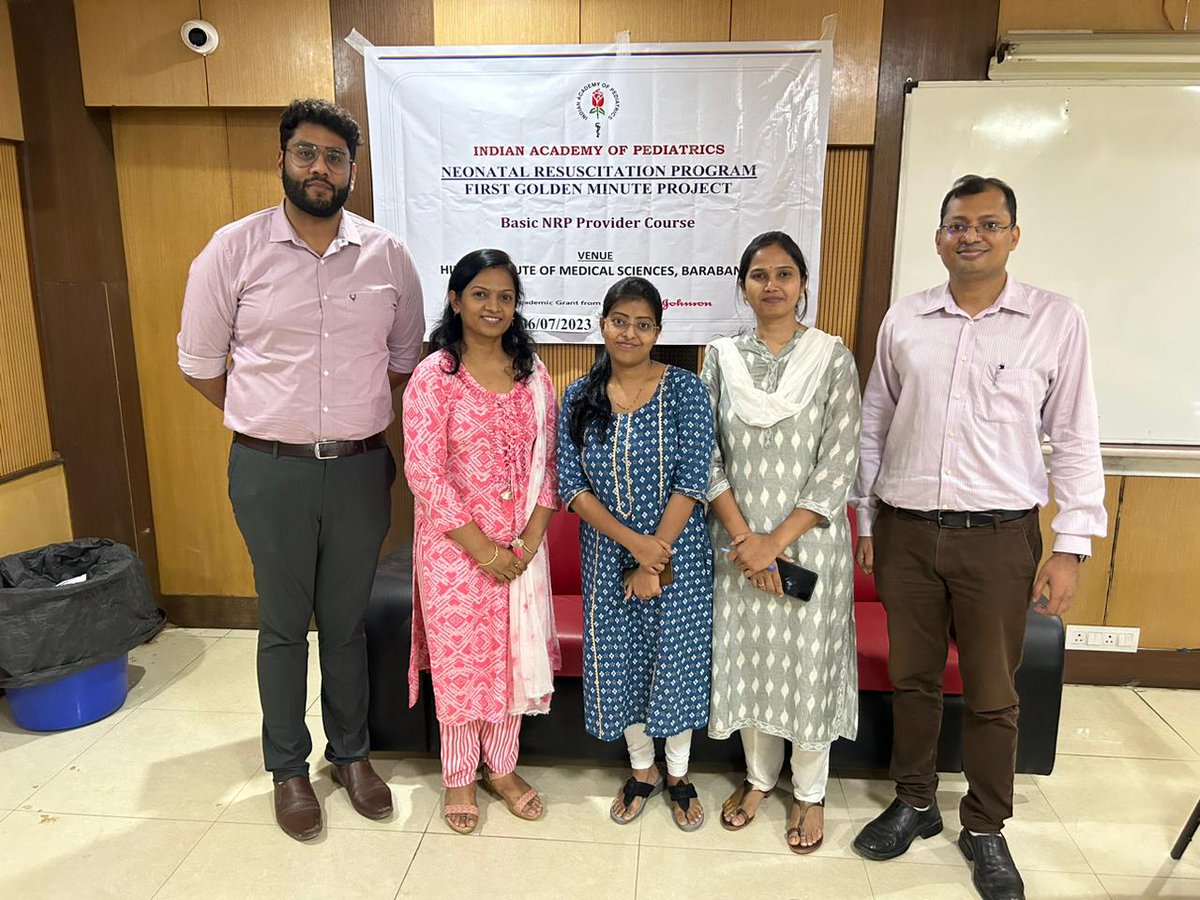 himshospital's tweet image. Basic #NeonatalResuscitationProgram
#DepartmentofPediatrics conducted Basic Neonatal Resuscitation Program training for interns under the aegis of the Indian Academy of Pediatrics.
41 interns were trained through simulation-based full-day training.

#NRP #IAP #BnRP #HIMS