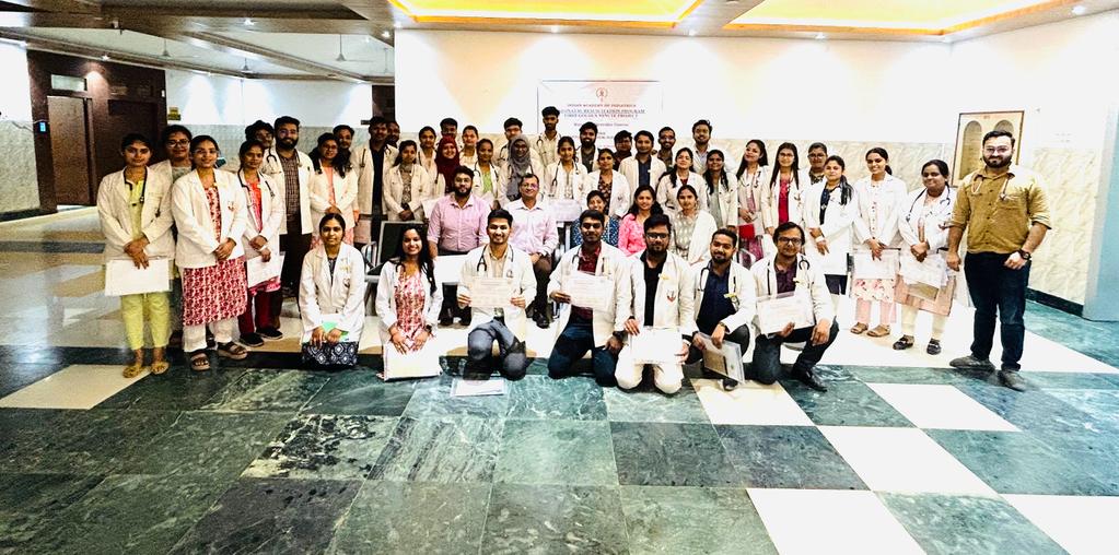 himshospital's tweet image. Basic #NeonatalResuscitationProgram
#DepartmentofPediatrics conducted Basic Neonatal Resuscitation Program training for interns under the aegis of the Indian Academy of Pediatrics.
41 interns were trained through simulation-based full-day training.

#NRP #IAP #BnRP #HIMS
