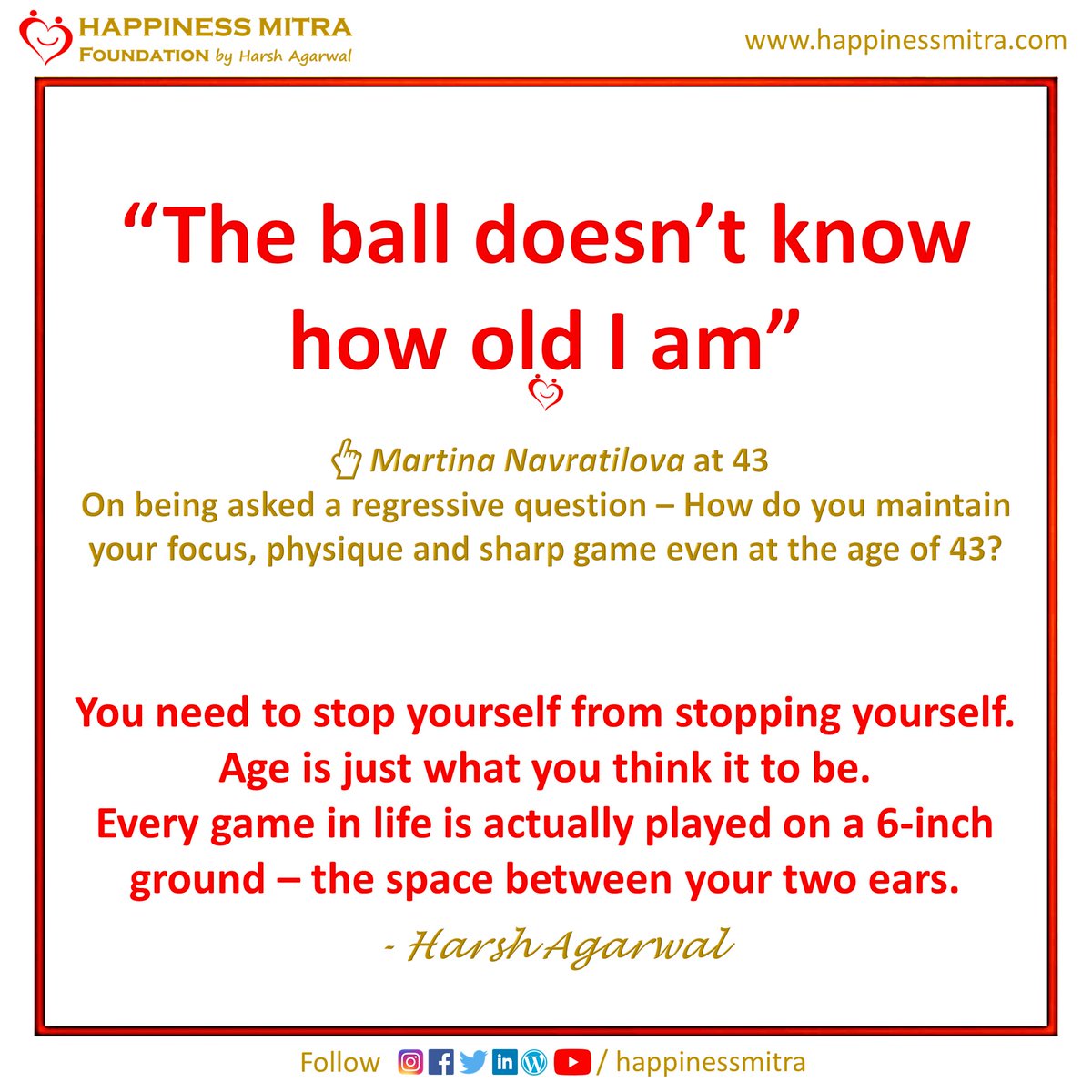 HappinessMitra's tweet photo. I love her humble reply to such a question.

#GrowthMindset #Attitude #PositiveThinking #PositiveVibes #Growth #Martina 
#EmotionalIntelligence #Success #Thoughts #Happiness #LifeSkills #LifeCoach #HappinessMitra #HarshAgarwal https://t.co/MYOJEDStgi