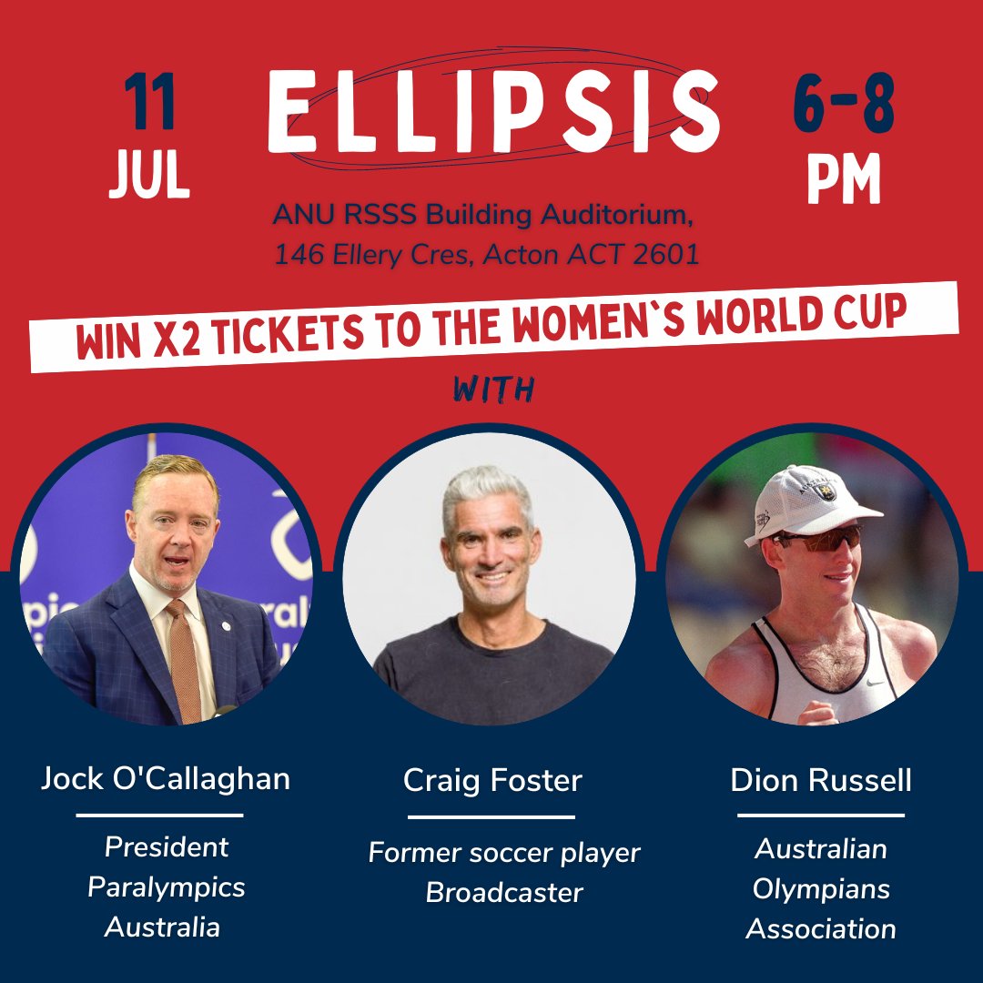 FranceAustralia's tweet photo. #Sport | Last chance to register for Ellipsis with our  incredible panelists @Craig_Foster, @JockOCallaghan, Dion Russell and more!

🏆Get a chance to win x2 tickets for the France VS Jamaica FIFA World Cup game on July 23 in Syd!🏆

Register🔗https://t.co/2Wxjsv63ci https://t.co/ZSovr2I4GN