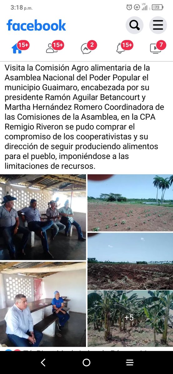 Visita de la Comisión Agroalimentaria de la Asamblea Nacional a las bases productiva en Guaimaro.#CubaPorLaVida .
