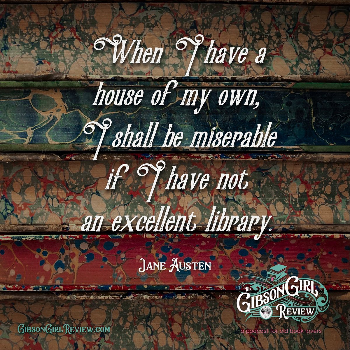 GibsonGirlPod's tweet photo. For us, no library can be truly excellent without old books. Which is why we created an entire podcast about them!📚❤️🤓 #readlikeagibsongirl #oldbooks #antiquarian #janeausten #famousquotes #bookreviews https://t.co/b343957F2v