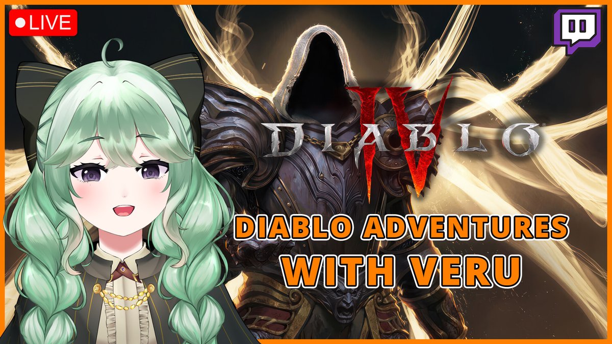 verudemi's tweet photo. THE DIABLO ADVENTURE CONTINUES!✨

come hangout with me: https://t.co/6J3alocl2D

#VeruLive #Vtuber https://t.co/Ewk1aNDCy9