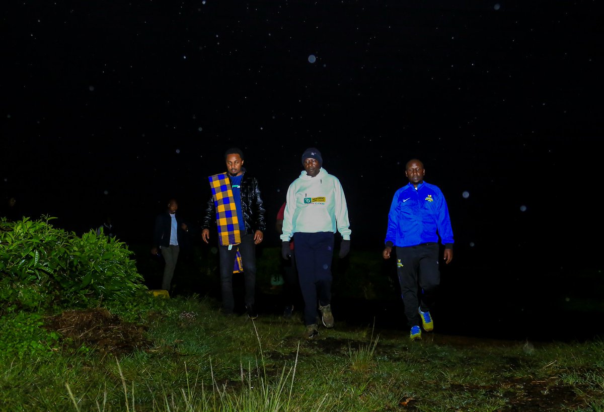 rigathi's tweet photo. Amidst the morning drizzles and the chilly Kericho weather, I took another healthy walk on Friday morning to meditate and internalise the deliberations we have had so far on Tea Reforms as we get ready for the second day of #TheTeaSummitKE. 

Our host, Senator @Aaroncheruiyot, and his Kiambu counterpart @KarungoThangwa joined me in the walk that set the right frame of mind for today's assignment of consolidating recommendations to make tea farming more profitable. 

It was also satisfying to see fellow Kenyans up early and braving the cold morning to go about their hustles.

We are determined to improve their lives; that's why we are in the grassroots to listen to their views as we implement  the Bottom-Up Economic Transformation Agenda.