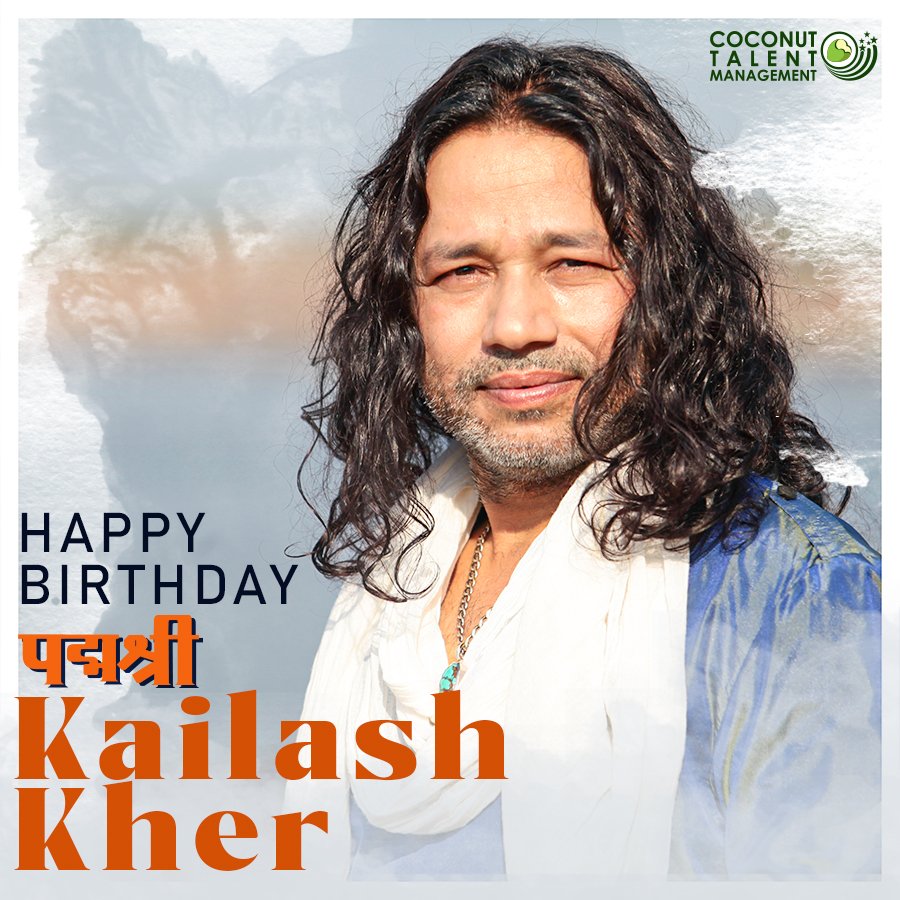 Wishing the powerhouse of soulful #melodies, #KailashKher, a #birthday filled with high notes of joy and harmonious surprises!

#CoconutTalentManagement #PadmaShri #HappyBirthday #Greetings #BirthdayWishes #Celebration #HappyBirthdayToYou #BollywoodSinger #IndianSinger #Bollywood