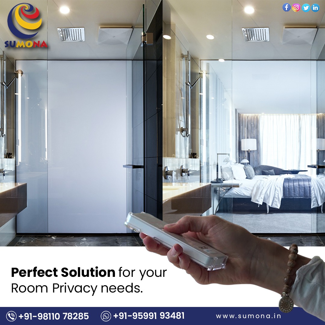 Introducing smart glass film: The easy way to add privacy and security to your room.
Learn more 👇
☎ +91-9599193481, +91-9811078285
📩 helpdesk@sumona.in
🖥 sumona.in

#smartfilmglass #HomeAutomationIndia #interior #SmartGlassFilm #GlassFilm #film #viralpost #room