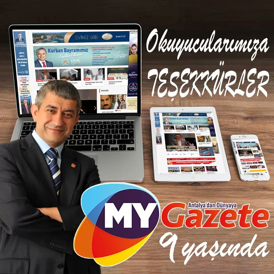 7.7.14 tarihinde kurduğumuz, binbir emekle bugünlere sizlerin de desteği ile taşıdığımız gazeteniz MYGazete.com 9 yaşında!
Üzerimizden desteğini hiç  esirgemeyen aziz  okurlarımıza, dostlarımıza, emek veren herkese şükranlarımı sunarım.  mygazete.com/haberler/gunde…