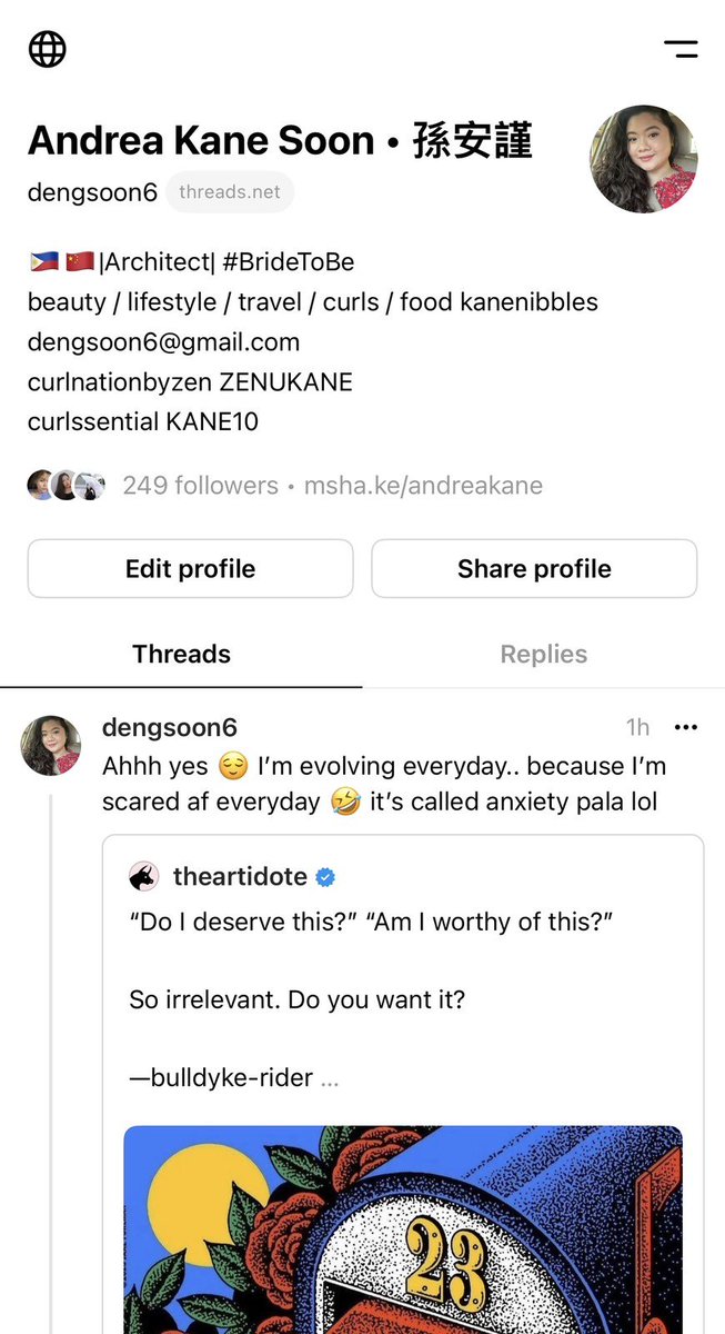 dengsoon6's tweet photo. Anyone else on the Threads app? 😆 https://t.co/xCEmVifHny