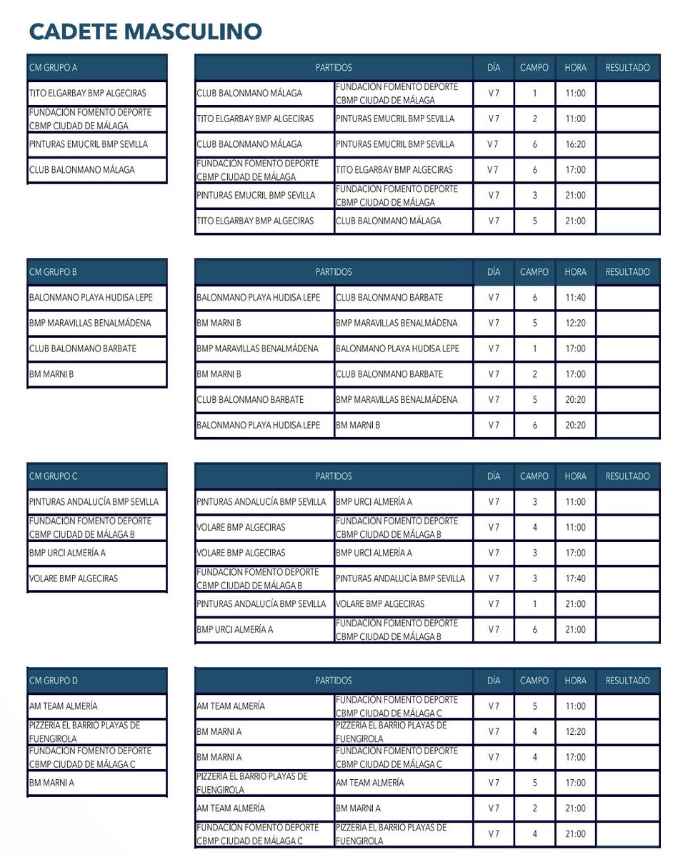 dicabebeachcup's tweet photo. 🔔📅 GRUPOS Y HORARIOS 🔔📅

#DiegoCarrascoBeachHandballCup https://t.co/ZDHKjcqmvL