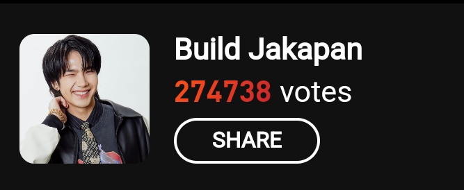 Recuerda votar por <a href="/JakeB4rever/">BIU.</a> 

Son 4 votos diarios + 3 si compartes el link 

Vote for #BuildJakapan
#STARLIGHTAWARDS #STARLIGHT2023XBUILDJAKAPAN 
📌starlightawards.asia/vote
