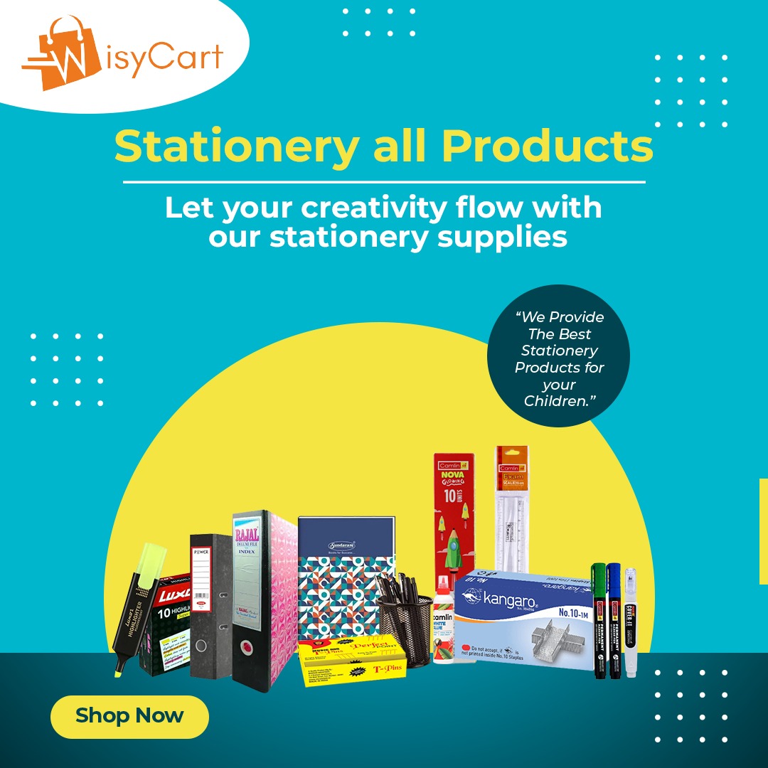 Unleash your creativity with our stationery collection that brings inspiration to life. 

wisycart.com

#StationeryLove #CreativeEssentials #InspireAndCreate #WriteInStyle #FunctionalBeauty #NotebookAddict #PenEnthusiast #StationeryObsession #OfficeEssentials