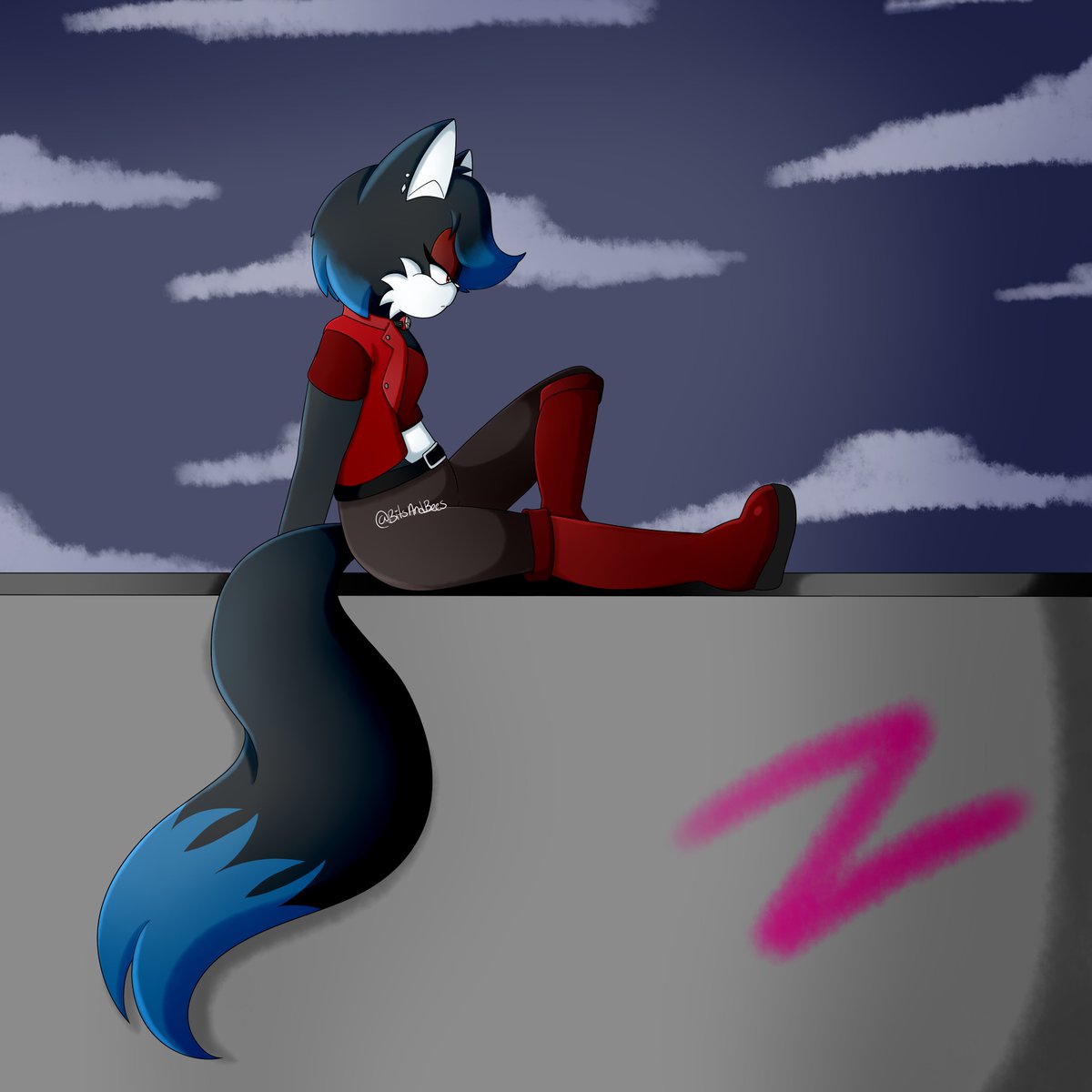BitsAndBees's tweet photo. [ Brooding ]

And the final day of my OC ABCs, here's Zero !! She was one of my first OCs ever, so it's kinda nice to end this off with her <3

#SonicTheHedgehog #SonicOC #ArtistsOnTwitter https://t.co/LyxplHUJju
