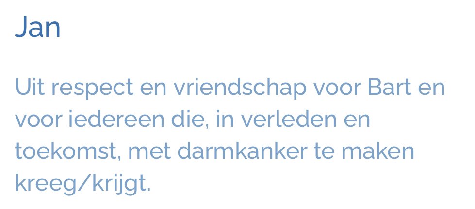 bartdecl's tweet photo. Af en toe bekijk ik de hartverwarmende reacties van de bijna 400 donateurs aan mijn staptocht tvv @StopDarmkanker en word ik heel stil, dankbaar, ja zelfs een beetje emotioneel. Het helpt ook de enkele keren dat het tegenzit.
#AntwerpenSantiago
https://t.co/rWJ7TWr2zE https://t.co/W4AahkIeV0