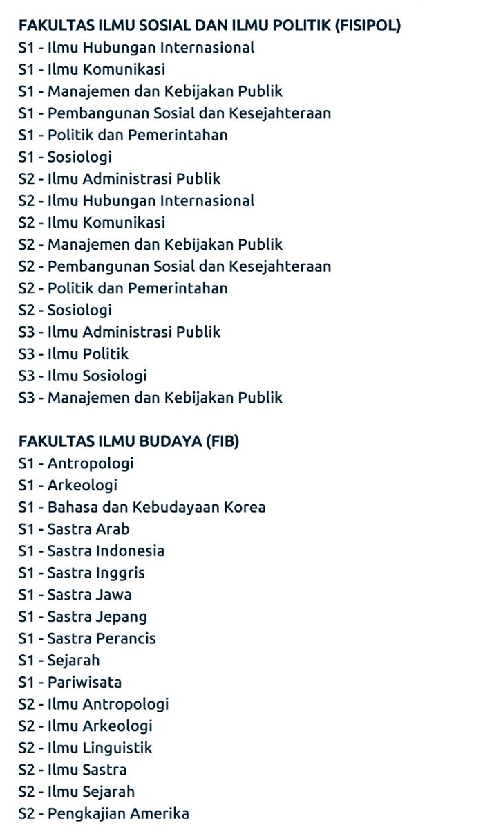 IDGeografi's tweet photo. Universitas Gadjah Mada (UGM)
Fakultas dan Jurusan

#ugm #GI_fakultasdanjurusan
Part (3) https://t.co/v623gxOGn5