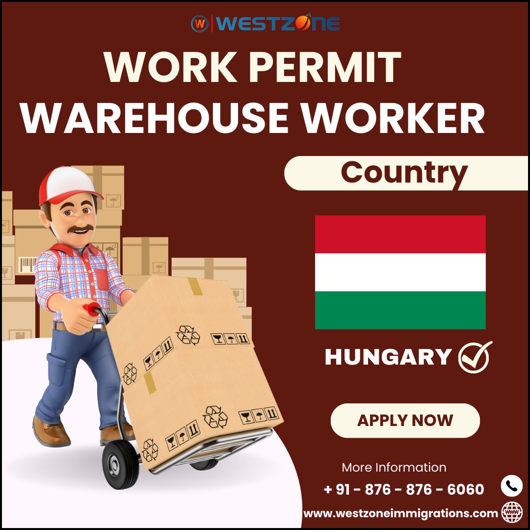 Warehouse Worker
.
📍 HUNGARY
.
Call - +91 876-876-6060
.
#westzoneimmigrations
#visa #passport #job #visaconsultants #visaservices #visas #visaapproved #passports #passportready #jobs #concrete #worker #jobs #job #warehouse #warehousework