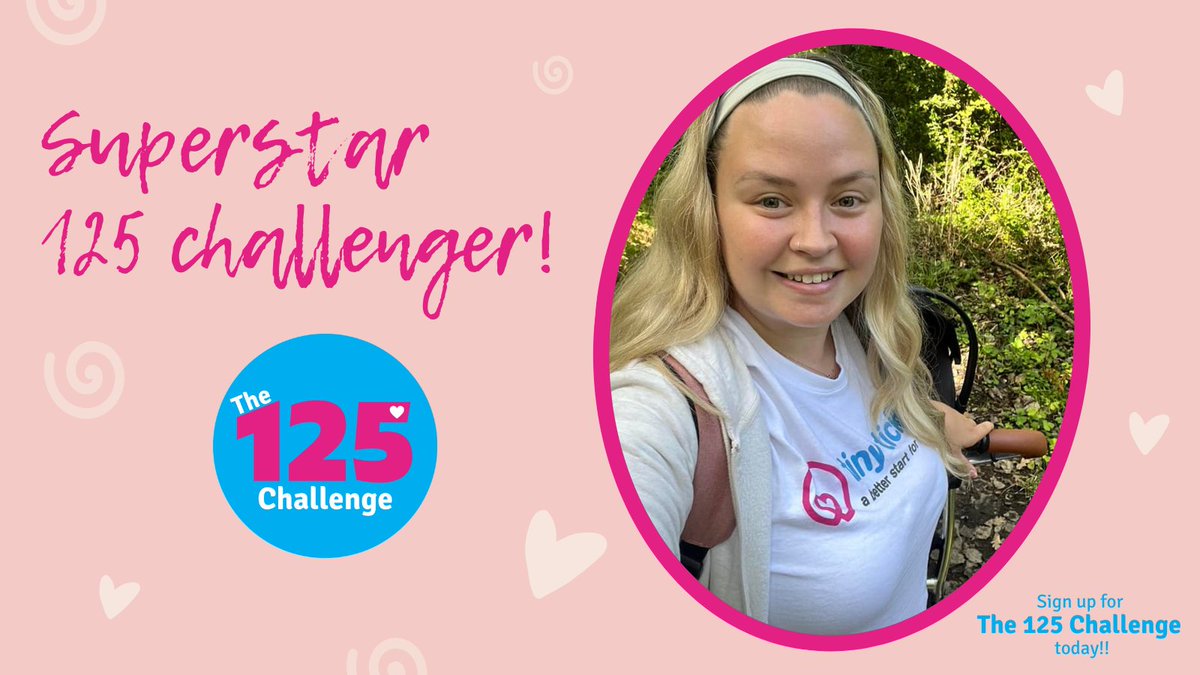 tinytickers's tweet photo. Last October, Danielle raised £575 by walking 125km to help babies with serious heart conditions, like her daughter, Mila. 💖The #125Challenge is back this October! Be a superstar 125 challenger like Danielle & your 125 will make a huge difference! https://t.co/RMqVKXVvta https://t.co/y8syJFWOmY