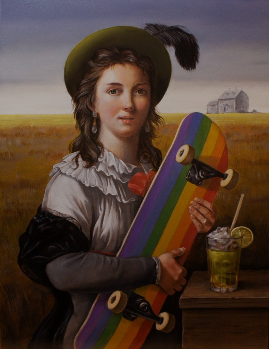 Good morning dear friends! ☕️🌿💛
Happy Friday!🚀
🥁🥁🥁... and thanks <a href="/onchainsherpa/">Sherpa</a> for acguiring Mademoiselle Vigée-LeBrun with Skateboard!🌈🛹🙏😊 
Now only 3 editions available!