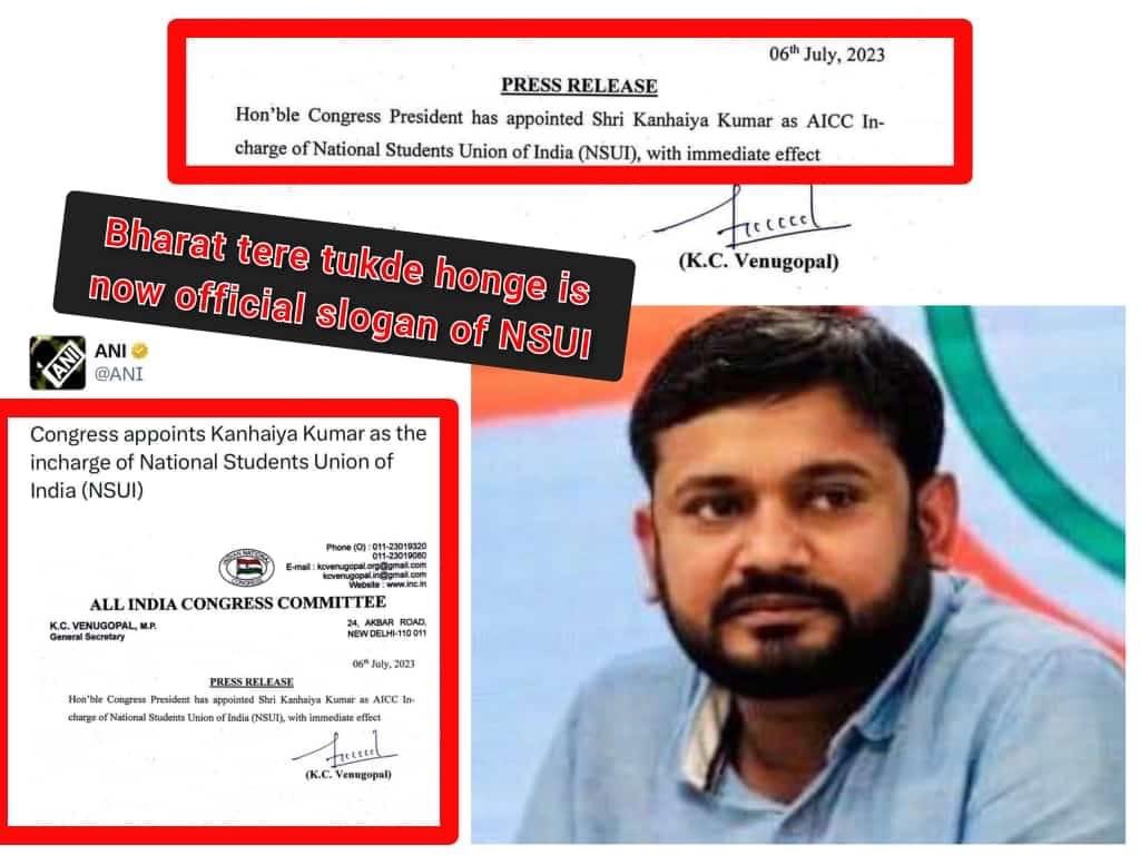 PuranShahpura's tweet photo. कांग्रेस ने कन्हैया कुमार को #NSUI का इंचार्ज बनाया है #JNU का वो ही कन्हैया कुमार जिसने भारत तेरे टुकड़े होंगे, अफ़ज़ल हम शर्मिंदा हैं तेरे क़ातिल जिन्दा हैं के नार�� लगाये
वो ही आतंकवादी अफजल जिसने संसद पर आतंकी हमले का प्लान बनाया 

National Students' Union of India https://t.co/VxaIGwp3yi