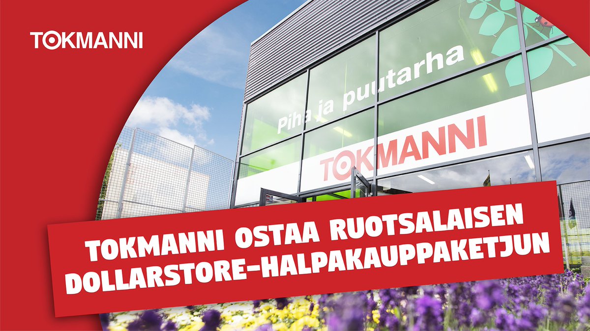 tokmanni's tweet photo. #Tokmanni ostaa ruotsalaisen #Dollarstore-halpakauppaketjun, tuloksena yksi Pohjoismaiden johtavista #halpakauppa'yhtiöistä
Lue lisää 👉 https://t.co/AMXdUEkZly
#Suomi #Ruotsi #Finland #Sverige #Fiksuostamisenpuolesta https://t.co/rhDb3YcAlf