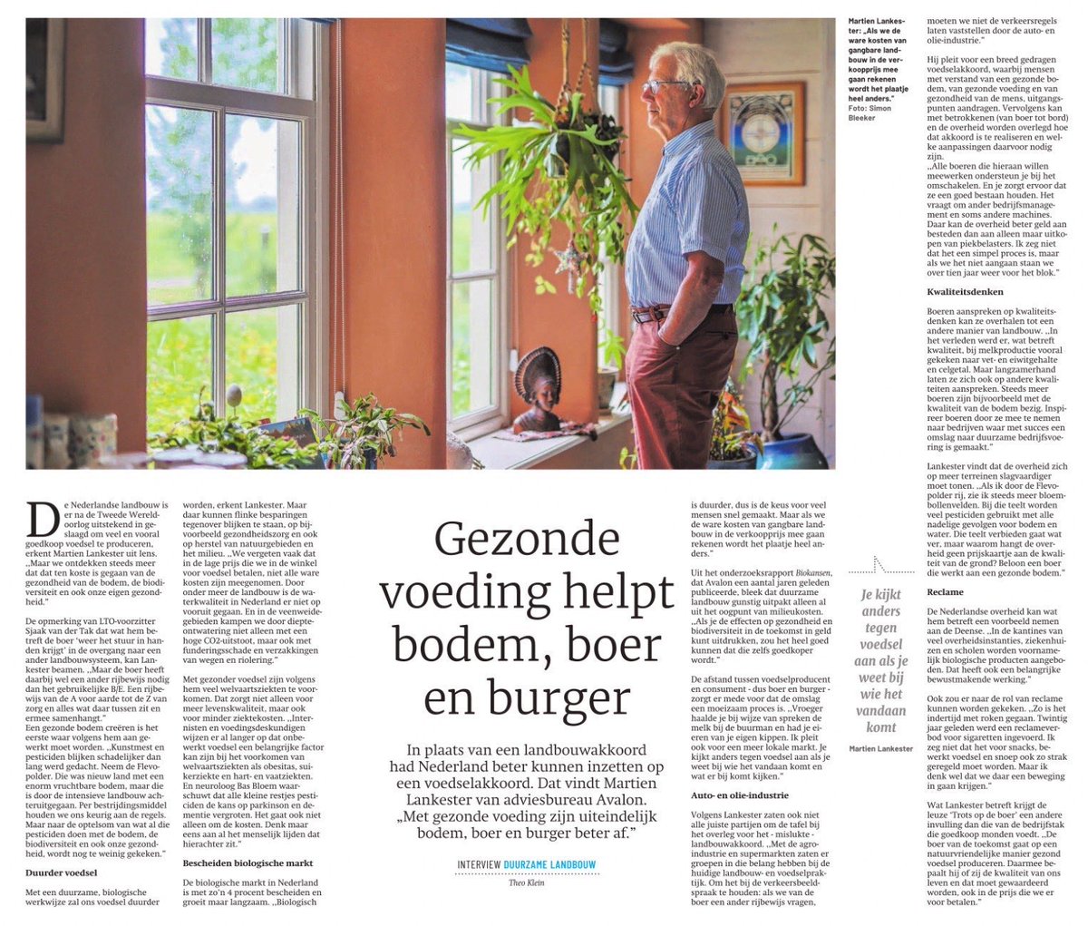 Kijk, dit moet ⁦@SjaakVanDerTak⁩ lezen. Niet alle partijen zaten bij het mislukte #landbouwakkoord. Wordt alle schade aan milieu door traditionele landbouw meegenomen in de prijs, dan zijn biologische producten goedkoper. Trots op grote broer! ⁦@minlnv⁩.