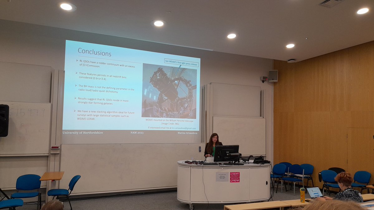 Great job from Marina Arnaudova of <a href="/I_Hert_Space/">I Hert Space</a> - exploring the radio loud / radio quiet dichotomy using SDSS quasars #NAM2023