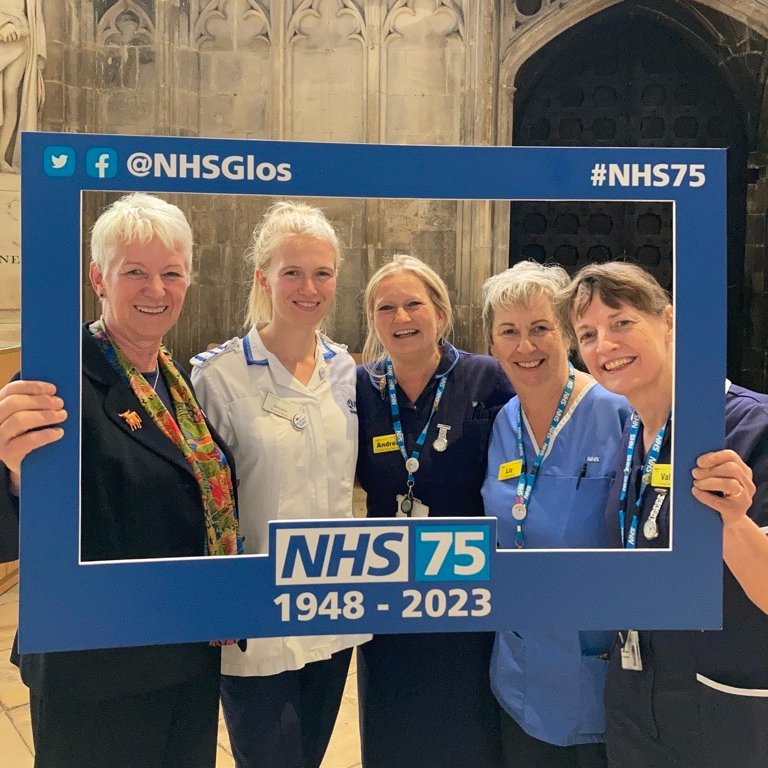 Last night staff, @one_glos colleague, friends and family came together at Gloucester Cathedral to celebrate 75 years of the NHS #NHS75