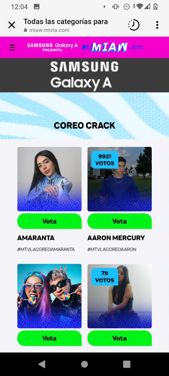 AzucenaAlcanta8's tweet photo. @ArnMercurio Alguien sabe porq no se puede seguir votando será el límite???????? https://t.co/ggSPA9eP0M