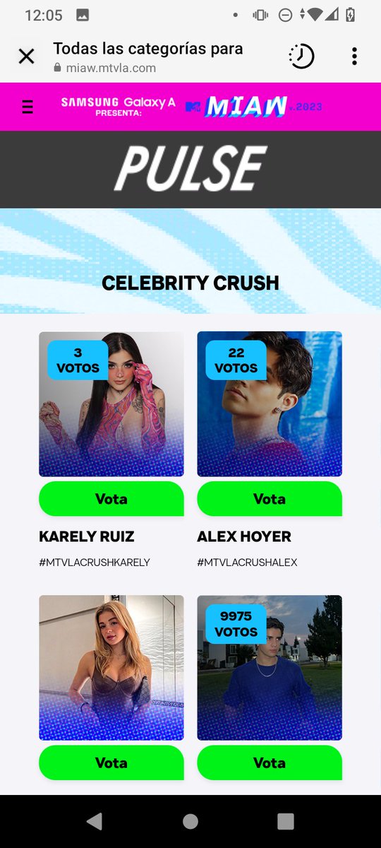 AzucenaAlcanta8's tweet photo. @ArnMercurio Alguien sabe porq no se puede seguir votando será el límite???????? https://t.co/ggSPA9eP0M