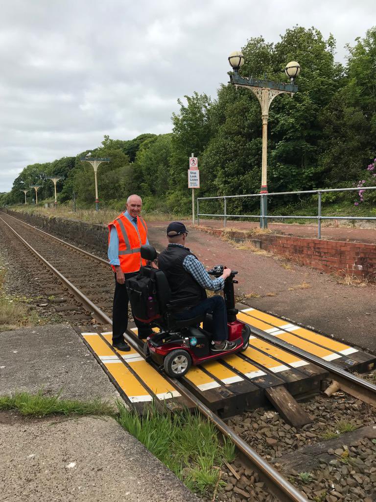 This is Ulverston where <a href="/northern/">Crypto M. Burns</a> propose to cut staffed hours from 13 to 2 hours a day + none on Sunday if the ticket office closes 

There is no alternative TVM &amp; they’ll be NO staff 

So you couldn’t buy ticket or cross the barrow crossing as need staff to assist across tracks
