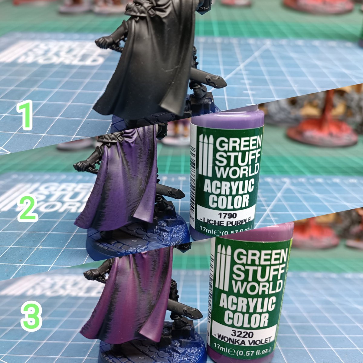greenstuffworld's tweet photo. Our  collaborator @TheKhornar   shows us how to texture a layer with our  products, quickly and easily. Quality and speed can go together! #PaintingWarhammer #paintingminiatures #miniatures #warhammer40k #warhammerfantasy https://t.co/j5HZTpU91Y