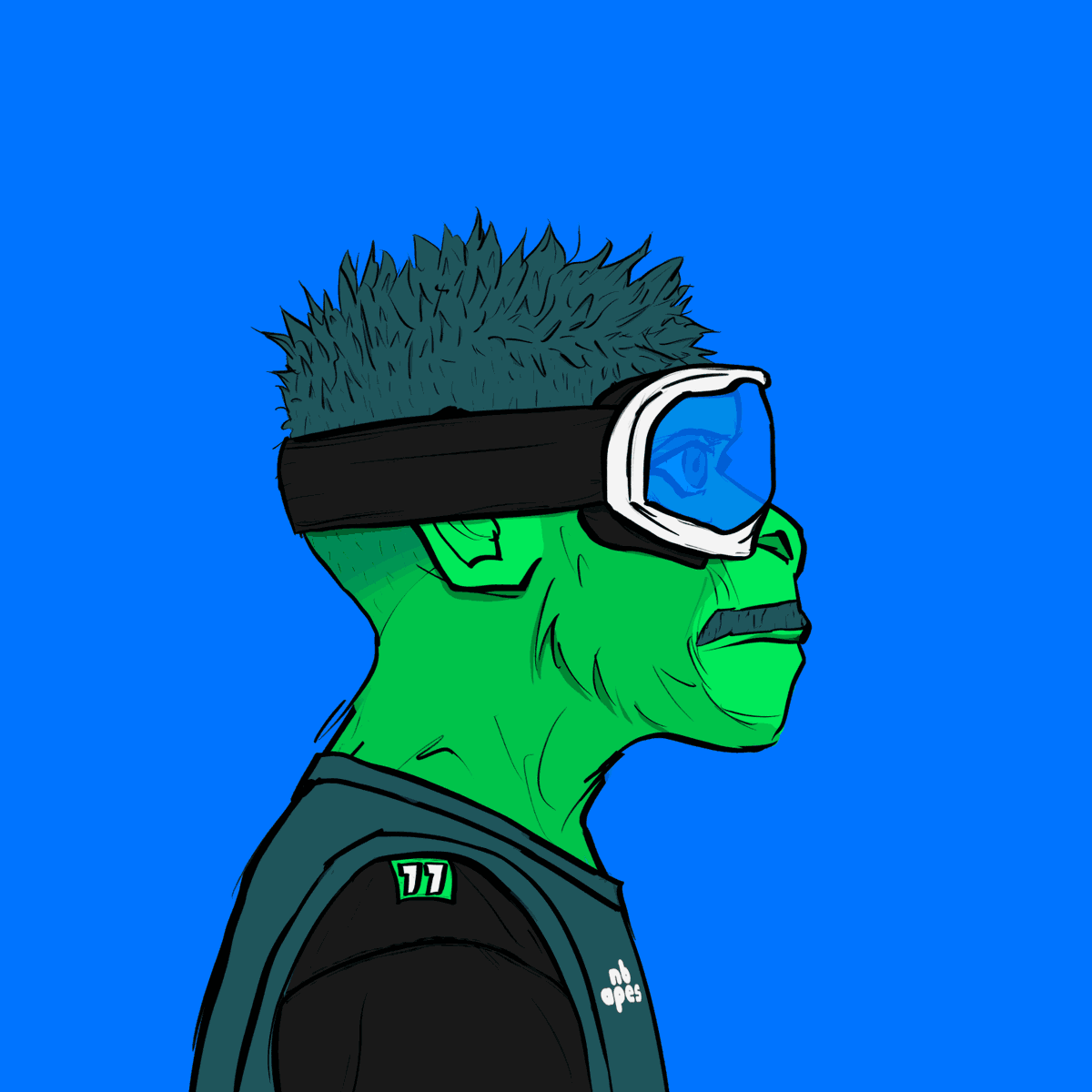 gm 🏀

Say gm, RT, join our discord and say Goggles for a chance to win this #NBAPES NFT