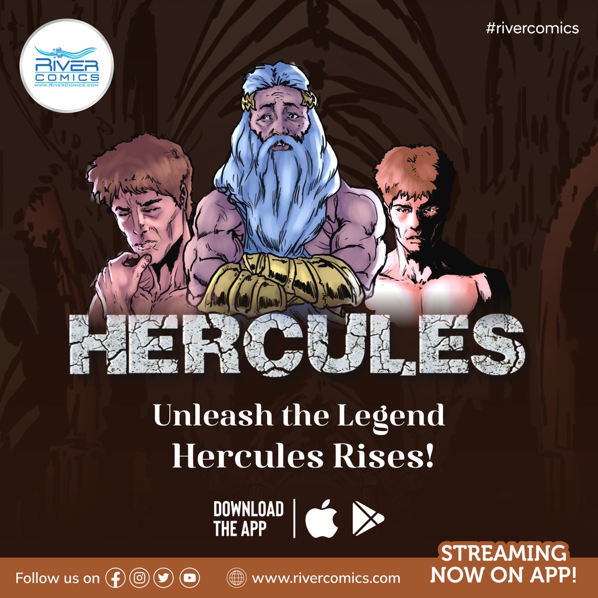 RiverComics's tweet photo. 🔥 Brace yourself for a Herculean adventure unlike any other!

River Comics presents the captivating motion comic series, featuring the legendary Hercules. Grab your golden ticket to godhood now. Download now at https://t.co/OOAI7YM7UF

#hercules #comics  #animation #mythology https://t.co/CVoJw6XYtd