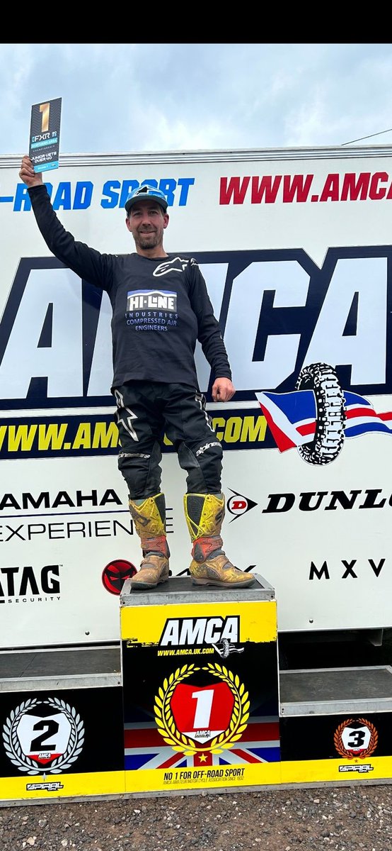 Darren Stretton, Hi-lines Fabrication Manager wins the Championship on his Hi-line Sponsored Yamaha

Well done Daz!!