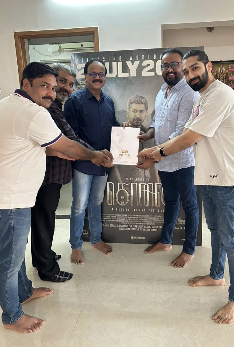 Lotus Pictures (@lotuspictures1) on Twitter photo TN Theatrical Rights of
<a href="/vijayantony/">vijayantony</a> 's #Kolai acquired by <a href="/sakthifilmfctry/">Sakthi Film Factory</a> Congrats <a href="/sakthivelan_b/">Sakthivelan B</a> 💐
<a href="/DirBalajiKumar/">Director Balaji Kumar</a> <a href="/ritika_offl/">Ritika Singh</a> <a href="/Meenakshiioffl/">Meenaakshi Chaudhary</a> <a href="/FvInfiniti/">Infiniti Film Ventures</a> <a href="/lotuspictures1/">Lotus Pictures</a> <a href="/bKamalBohra/">Kamal Bohra</a> <a href="/Dhananjayang/">G Dhananjeyan</a> <a href="/pradeepfab/">Pradeep</a> <a href="/siddshankar_/">Siddhartha Shankar</a> <a href="/thinkmusicindia/">Think Music</a> <a href="/DoneChannel1/">Done Channel</a> @CtcMediaboy TN Theatrical Rights of
<a href="/vijayantony/">vijayantony</a> 's #Kolai acquired by <a href="/sakthifilmfctry/">Sakthi Film Factory</a> Congrats <a href="/sakthivelan_b/">Sakthivelan B</a> 💐
<a href="/DirBalajiKumar/">Director Balaji Kumar</a> <a href="/ritika_offl/">Ritika Singh</a> <a href="/Meenakshiioffl/">Meenaakshi Chaudhary</a> <a href="/FvInfiniti/">Infiniti Film Ventures</a> <a href="/lotuspictures1/">Lotus Pictures</a> <a href="/bKamalBohra/">Kamal Bohra</a> <a href="/Dhananjayang/">G Dhananjeyan</a> <a href="/pradeepfab/">Pradeep</a> <a href="/siddshankar_/">Siddhartha Shankar</a> <a href="/thinkmusicindia/">Think Music</a> <a href="/DoneChannel1/">Done Channel</a> @CtcMediaboy
