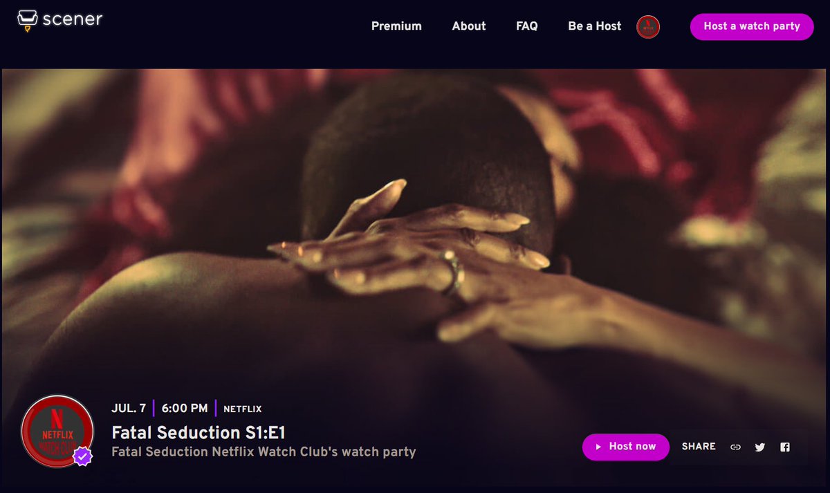 NetflixWatchClb's tweet photo. Fatal Seduction is Here!
Join us for the 🍿Watch Party 🍿 on @NetflixSA

TONIGHT|6:00 PM|📅
Save &amp; Join here↘️:
🔗[LINK BELOW]
Love, lust &amp; loss. The can’t-look-away tale tells of secretive desires &amp; hidden passions with the irresistible😍 @kgchristopher  
#FatalSedution https://t.co/4LHFChsMBC