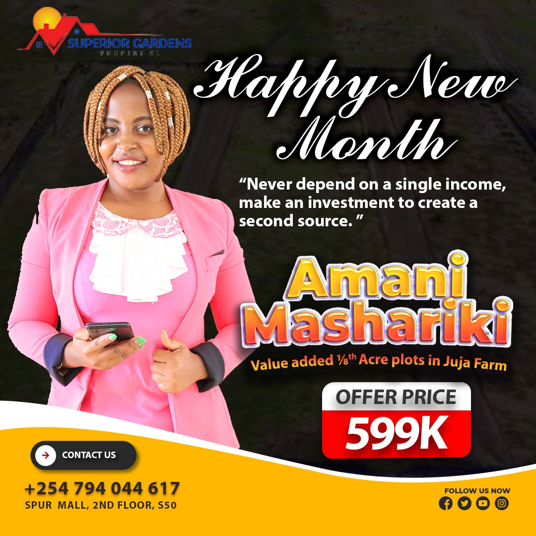 lizz_karanja's tweet photo. Was 699k now its 599k,stop waiting for tomorrow and start now,mid year clearance offer
#PatiaRohoAmani #AmaniMashariki #Threads #AmaniGardens #MainaAndKingangi @SUPERIORGARDENS3 #SabaSabaMarchForOurLives https://t.co/ctHxIQNMvK