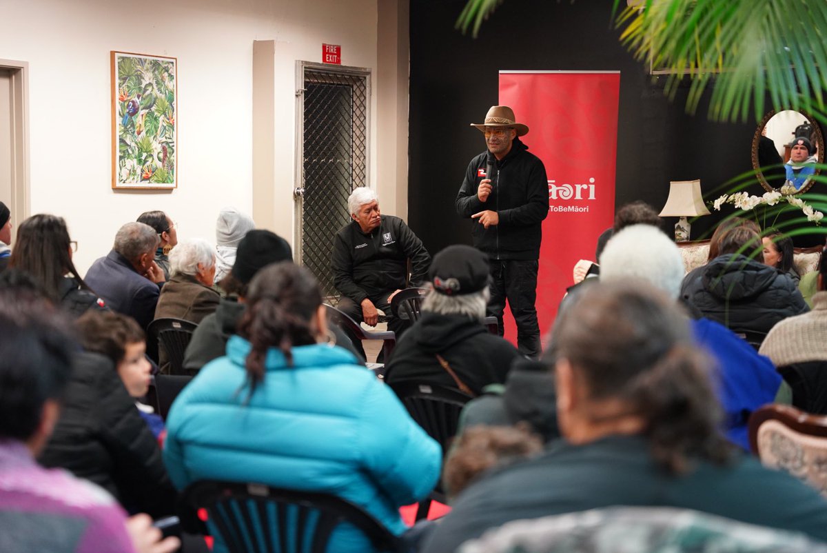 Nice to be in Rotorua tonight with @whaeadeb meeting with Te Arawa whanui. A good opportunity to share with them some Kai and aspirations of our pāti ✊🏾