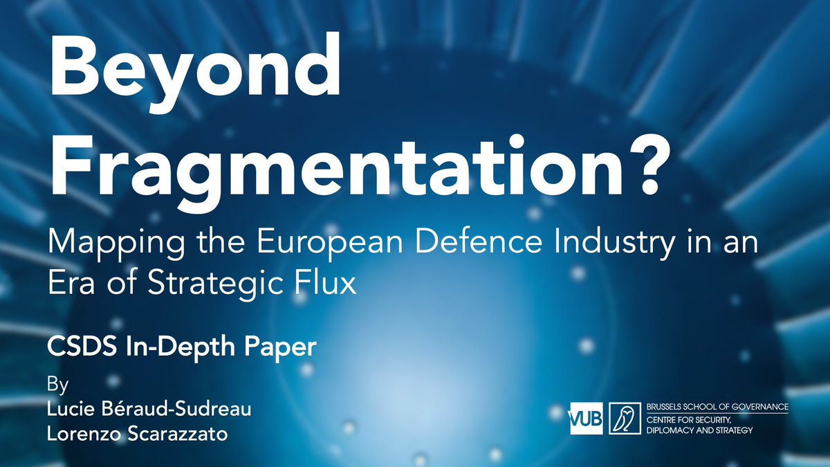 💬 “in many sectors and sub-regions the European arms industry is more than a collection of isolated national industrial bases”

Learn more🔸 csds.vub.be/beyond-fragmen…