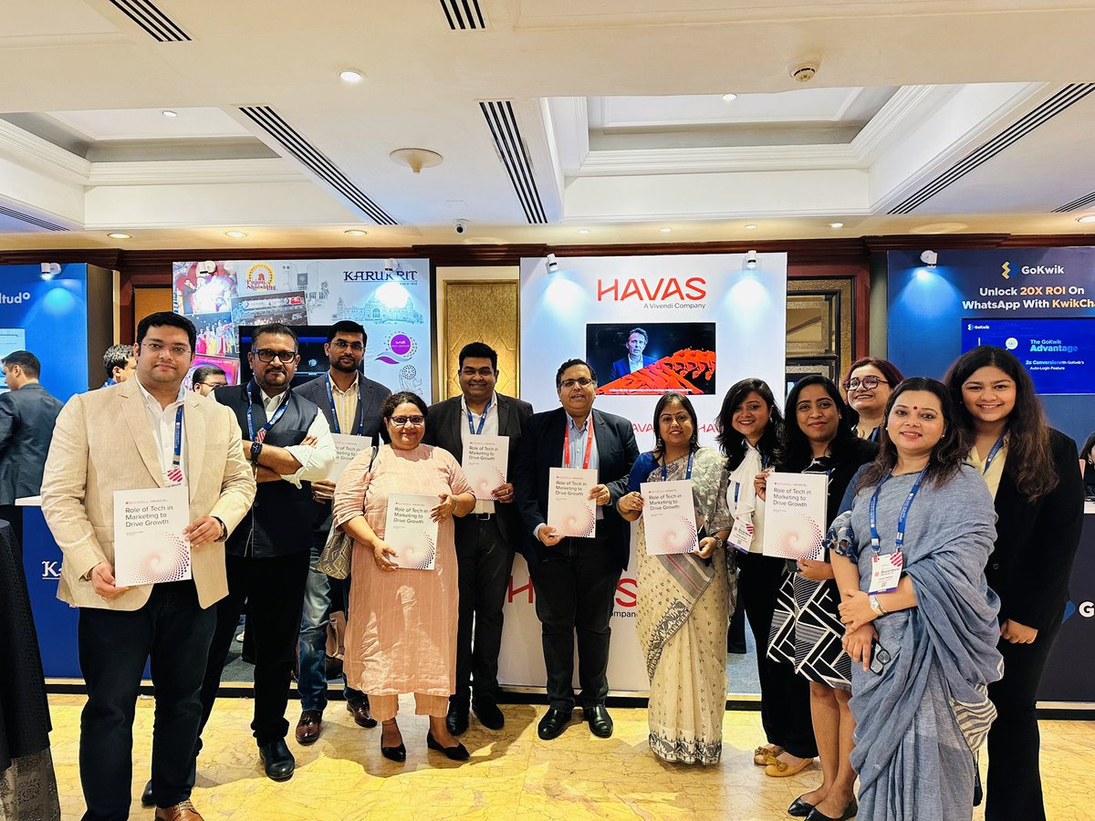 Yesterday was was a great day at <a href="/ETBrandEquity/">ET Brand Equity</a> #BrandWorldSummit23 
Launched our report on Role of Tech in Marketing to Drive Growth #ETBWS 
Thanks <a href="/LloydMathias/">Lloyd Mathias</a> <a href="/SatrajitSen/">Satrajit Sen</a> 
<a href="/Suparnamitra99/">Suparna Mitra</a> #prabhanarasimhan

<a href="/HavasMediaIN/">Havas Media Network India</a> <a href="/HavasIND/">Havas India</a> <a href="/Havas/">Havas</a> 
<a href="/ranabarua/">RANA BARUA (RB)</a> <a href="/uday_mohan/">Uday Mohan</a> <a href="/RVenkat2010/">R Venkatasubramanian</a>